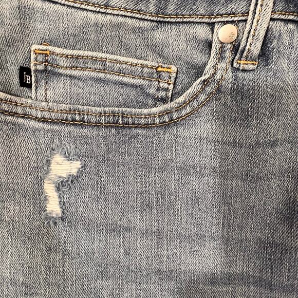 Judy Blue Jeans 14W Light Wash High Rise Distressed Skinny Denim - Picture 7 of 15